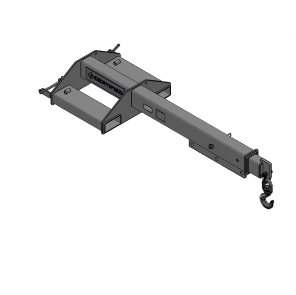 Telescoping Fork-Mounted Lifting Boom - 12ft - Image 2