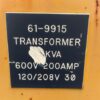 75kVA - Dry Transformer - Unknown Manufacturer - Image 5