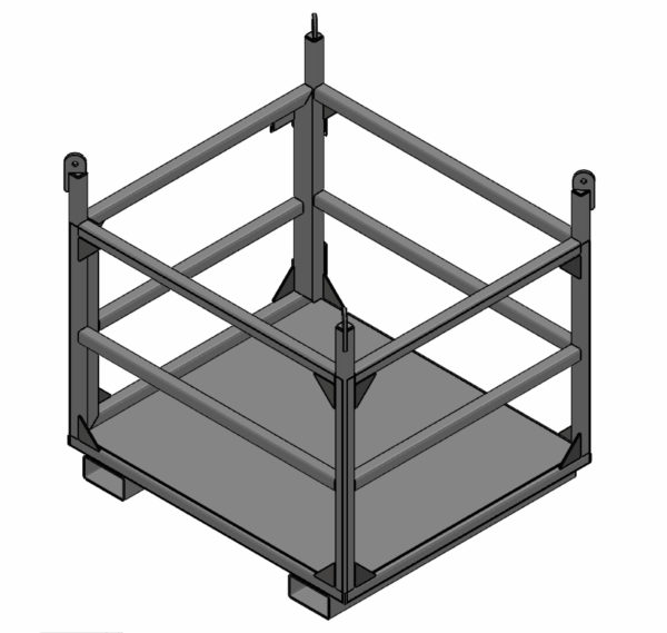 50 x 44 x 36 - Material Handling Basket - 2,500 lbs WLL