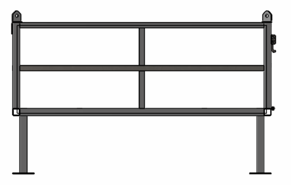 69 1/2 x 45 1/2 x 24 1/2 - Material Handling Basket - 2,000 lbs WLL - Image 2