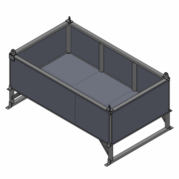 80 x 46 x 22 - Material Handling Basket - 2,000 lbs WLL