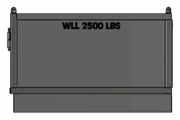 48 x 48 x 24 - Material Handling Basket - 2,500 lbs WLL - Image 3
