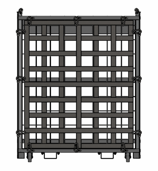 48 5/8 x 47 1/16 x 54 3/8 - Material Handling Basket - 500 lbs WLL - Image 2