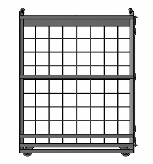48 5/8 x 47 1/16 x 54 3/8 - Material Handling Basket - 500 lbs WLL - Image 3