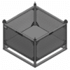 45 x 45 x 25 - Material Handling Basket - 2,500 lbs WLL