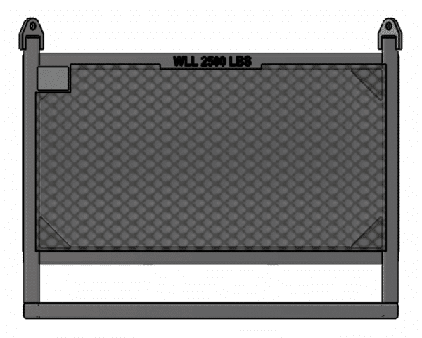 45 x 45 x 25 - Material Handling Basket - 2,500 lbs WLL - Image 2