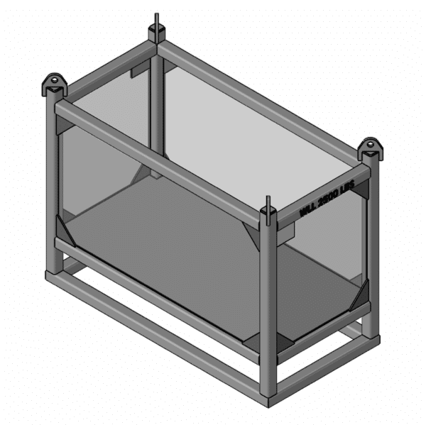 24 x 48 x 25 - Material Handling Basket - 2,500 lbs WLL