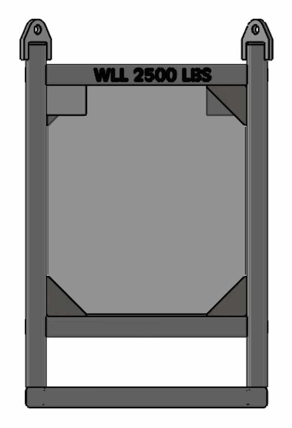 24 x 48 x 25 - Material Handling Basket - 2,500 lbs WLL - Image 3