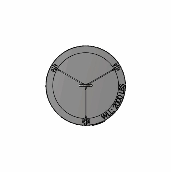 24" diameter - Material Handling Basket - 2,000 lbs WLL - Image 2