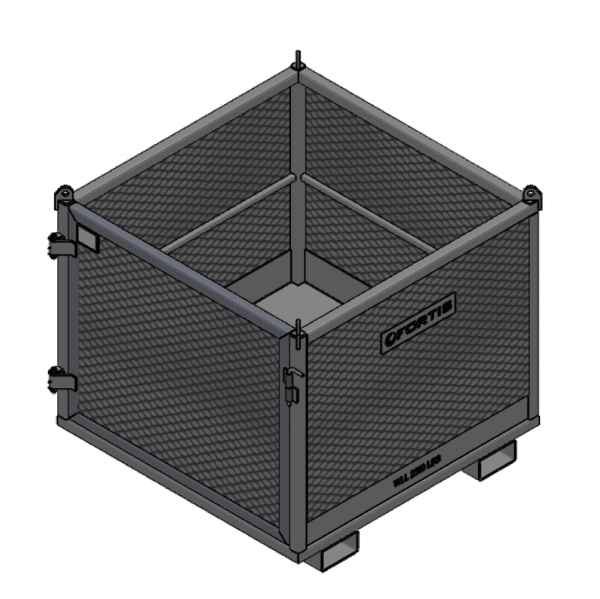 48 x 48 x 40 - Material Handling Basket - 2,500 lbs WLL