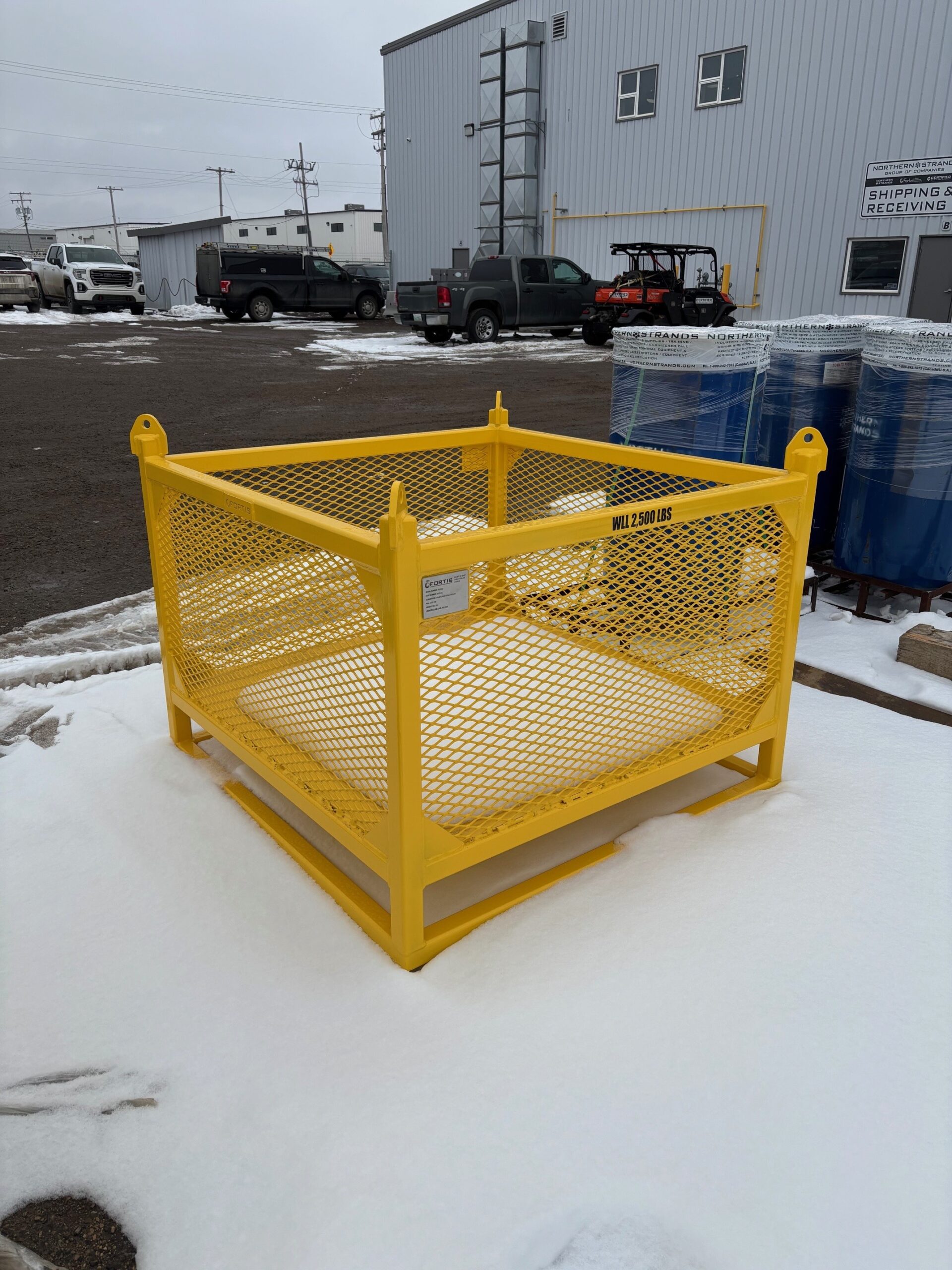 Material Handling Basket - 48" x 48" x 36" - 2,500 lbs WLL - Image 4