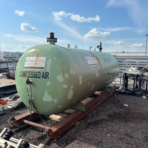 3,800 Gallon Air Receiver Tank on Skid