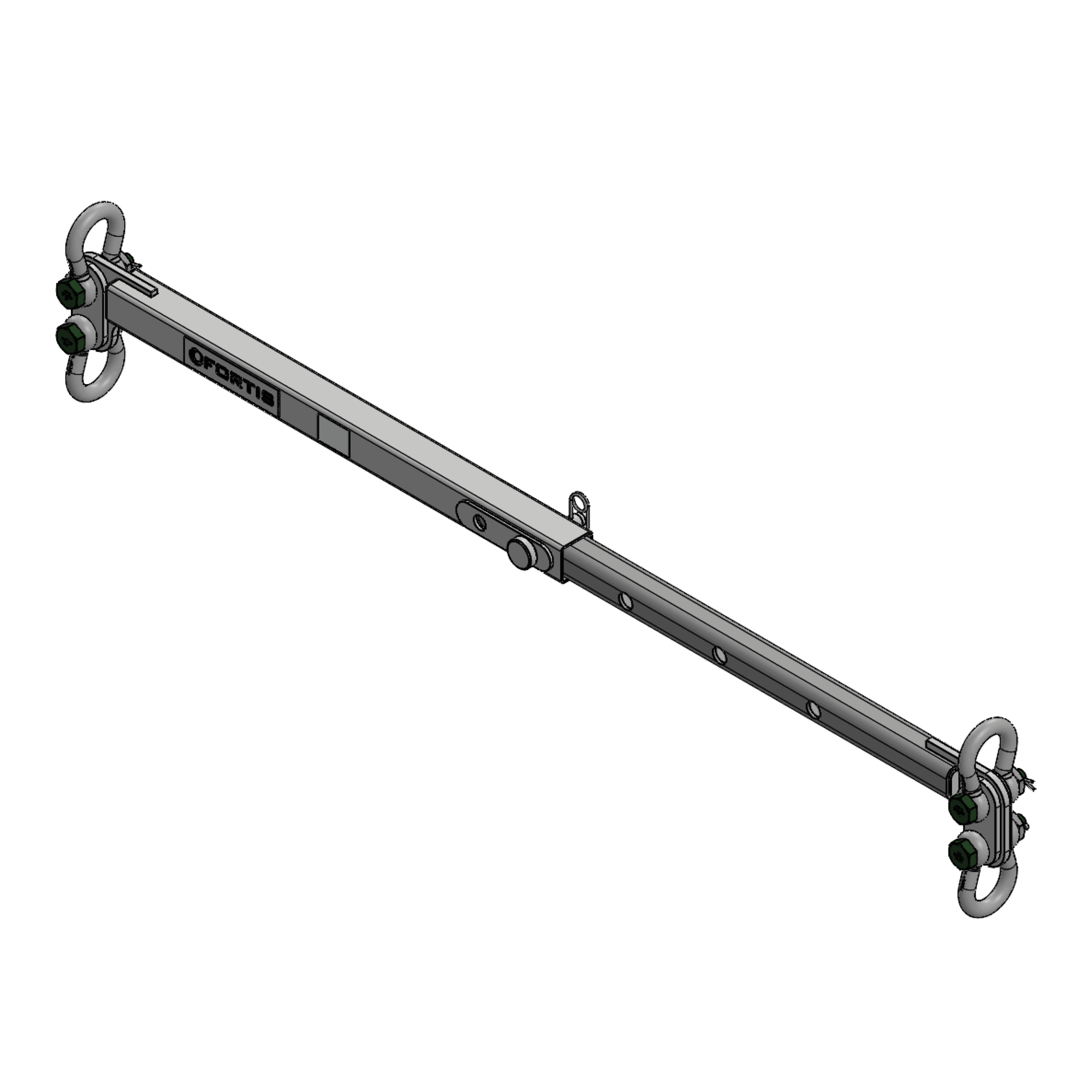 Adjustable (6' – 9.5') – Spreader Beam – 33,300lbs - 65,600lbs WLL