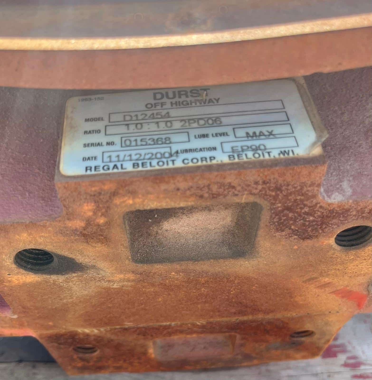 Durst Pump Drive Gear Box (#2PD06) - Image 5