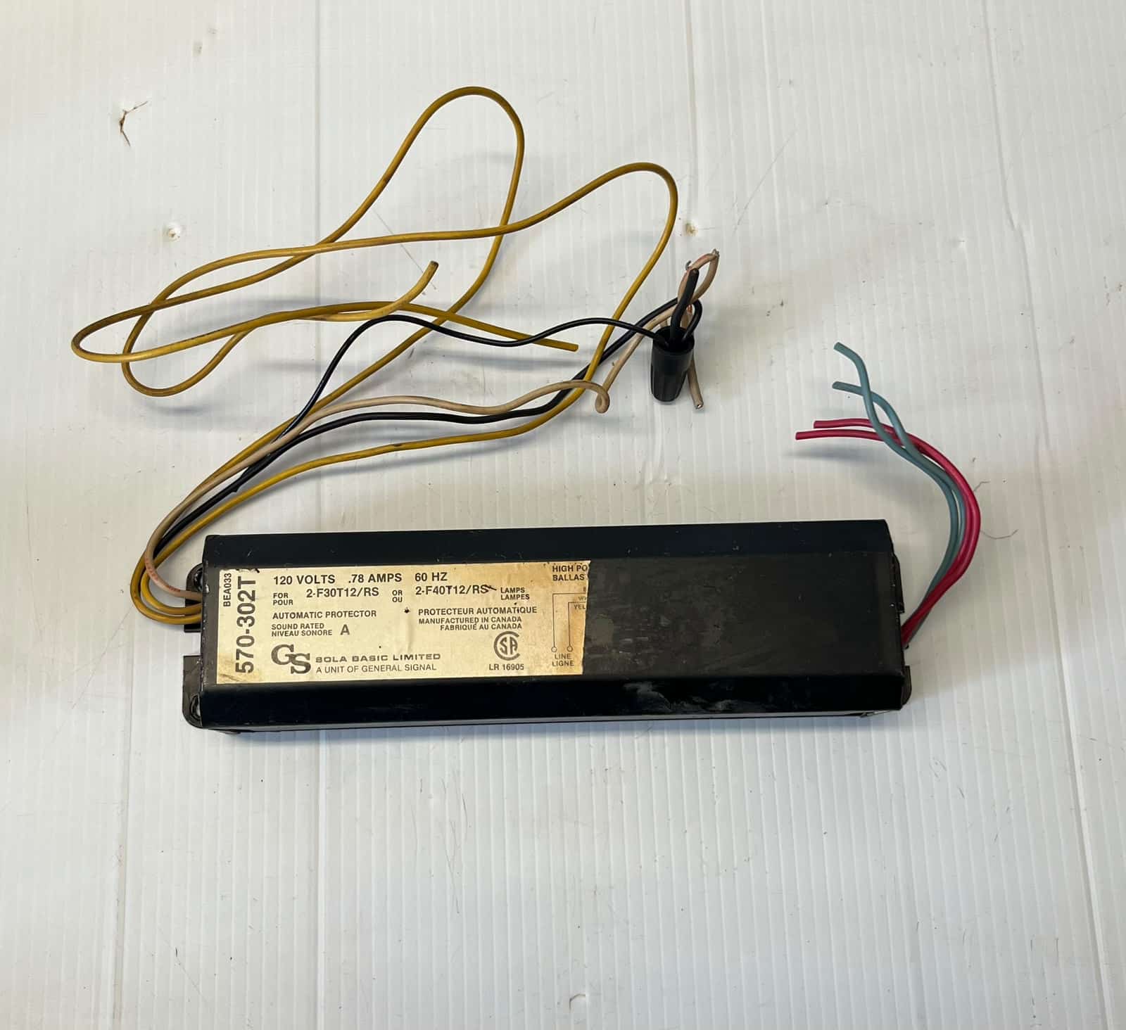 570-302T Sola Basic LTD Ballast