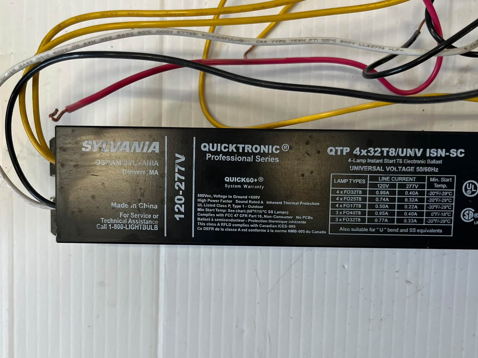 Sylvania Osram QHE Quicktronic High Efficiency Ballast - Image 3