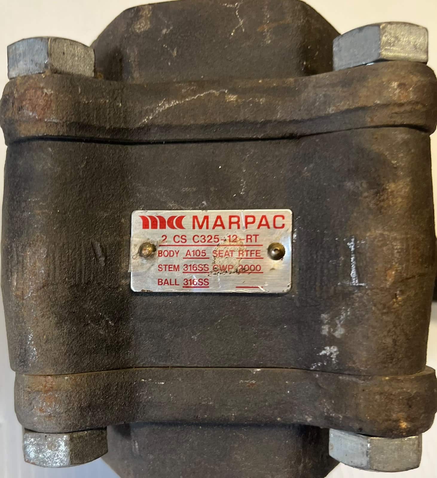 Marpac 2" Ball Valve CS C325-12-RT - Image 2